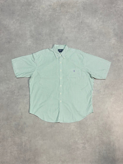 90's RALPH LAUREN「BIG SHIRT」ストライプシャツ