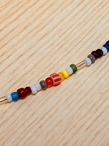 2mm BEADS NECKLACE- MULTI 50cm / ROSETTAPRAYER