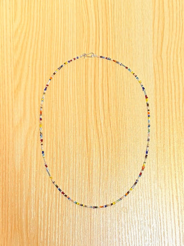 2mm BEADS NECKLACE- MULTI 50cm / ROSETTAPRAYER