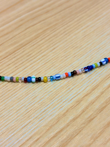 2mm BEADS NECKLACE- MULTI 50cm / ROSETTAPRAYER