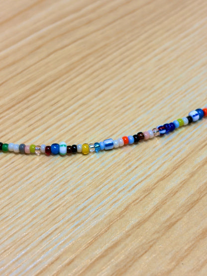2mm BEADS NECKLACE- MULTI 50cm / ROSETTAPRAYER