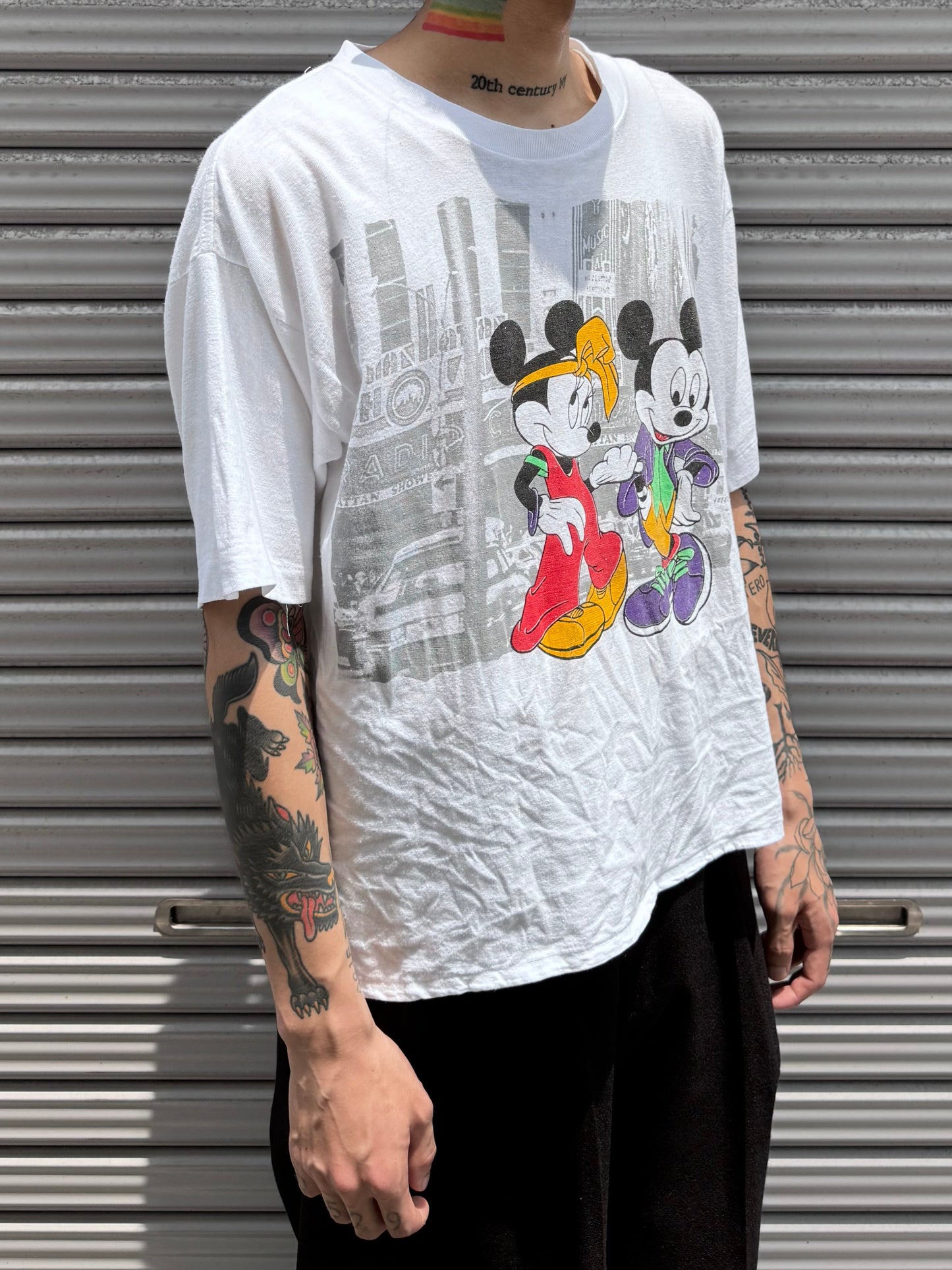 90’s DISNEY 「Mickey ＆ Minnie」キャラクターTシャツ