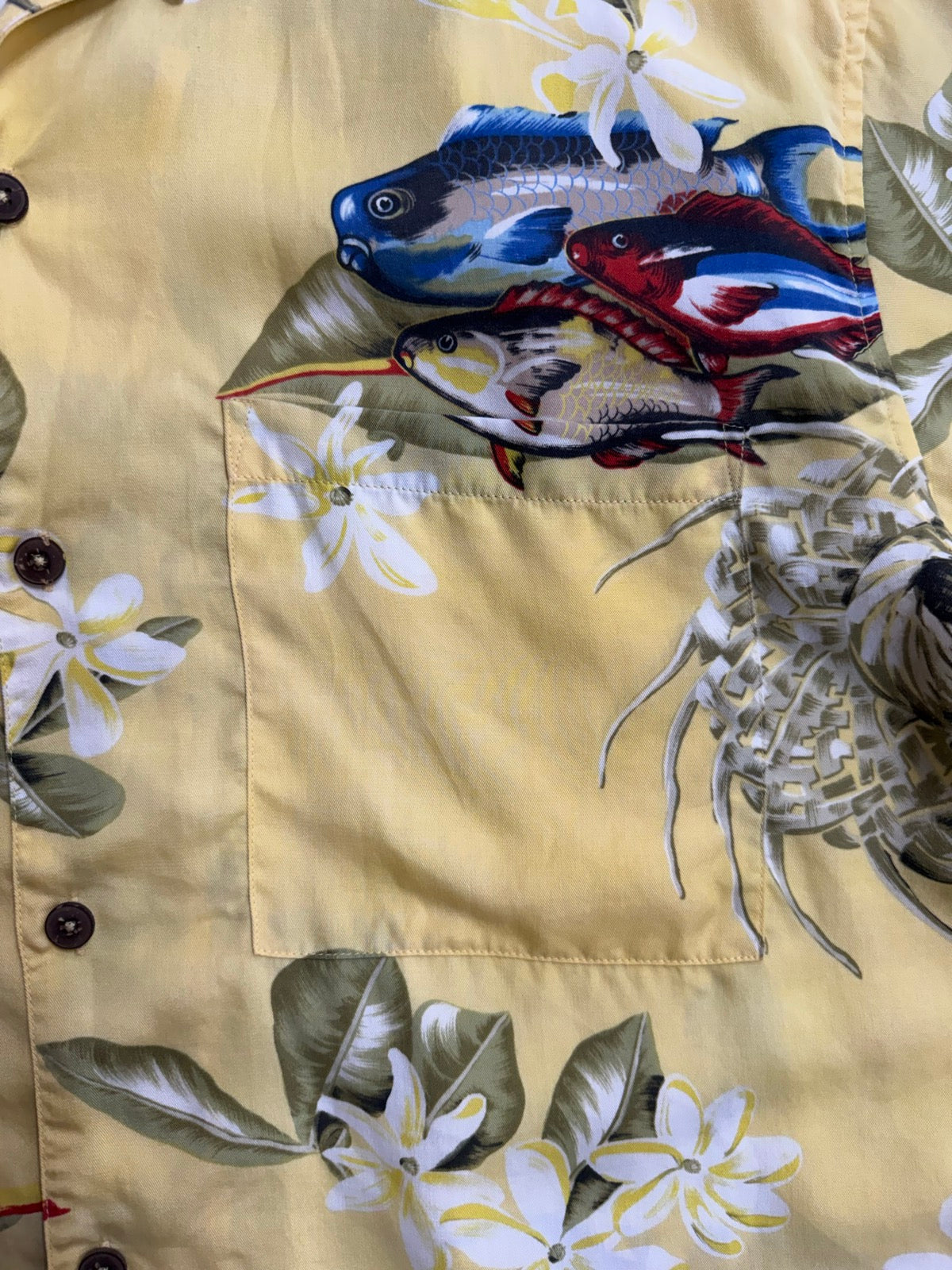 00's PATAGONIA「Pataloha」Fish＆Flower柄　アロハシャツ