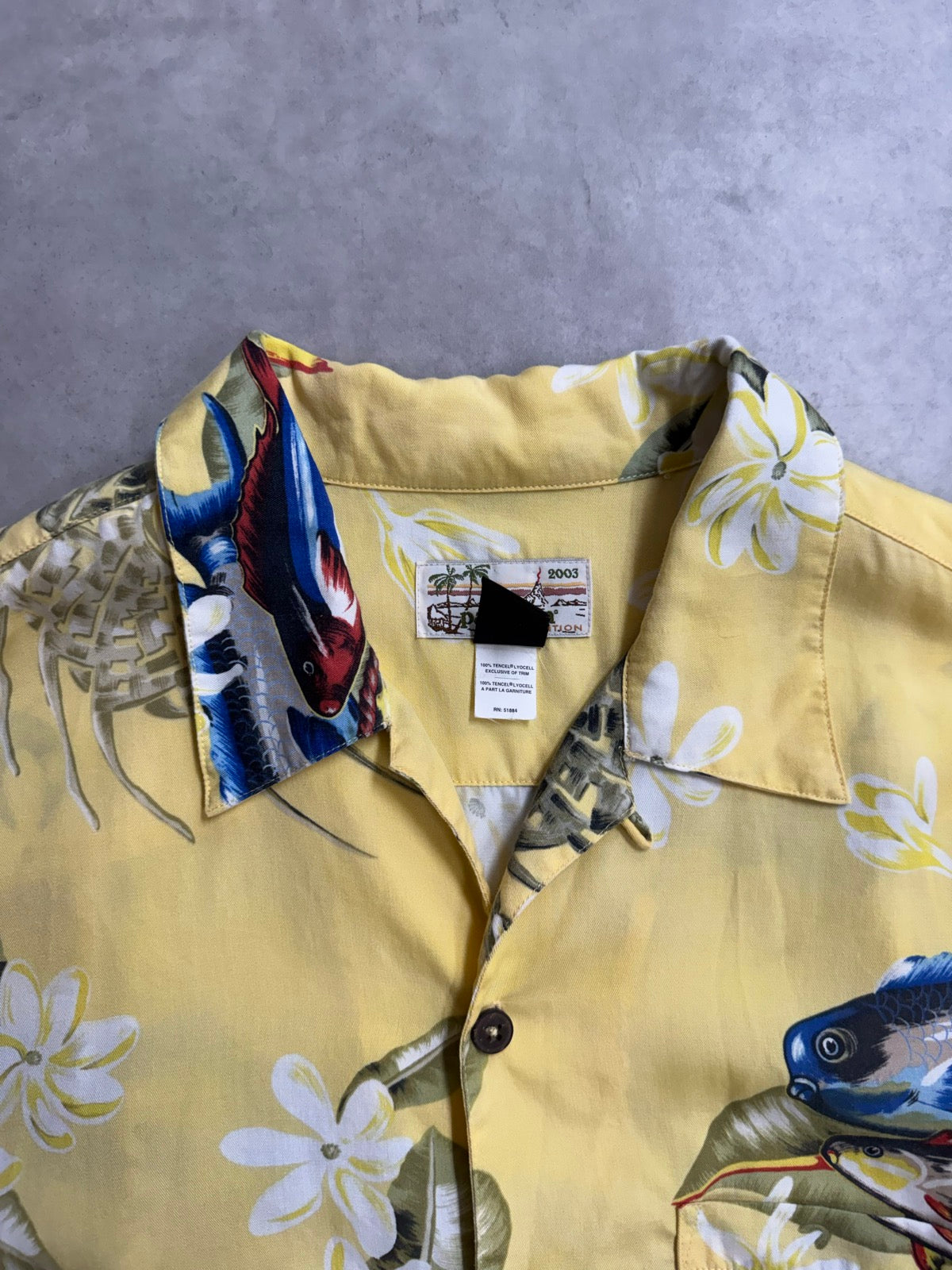 00's PATAGONIA「Pataloha」Fish＆Flower柄　アロハシャツ