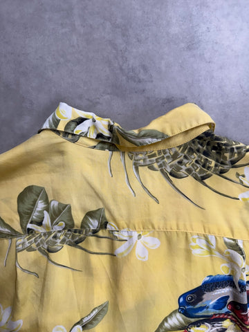 00's PATAGONIA「Pataloha」Fish＆Flower柄　アロハシャツ