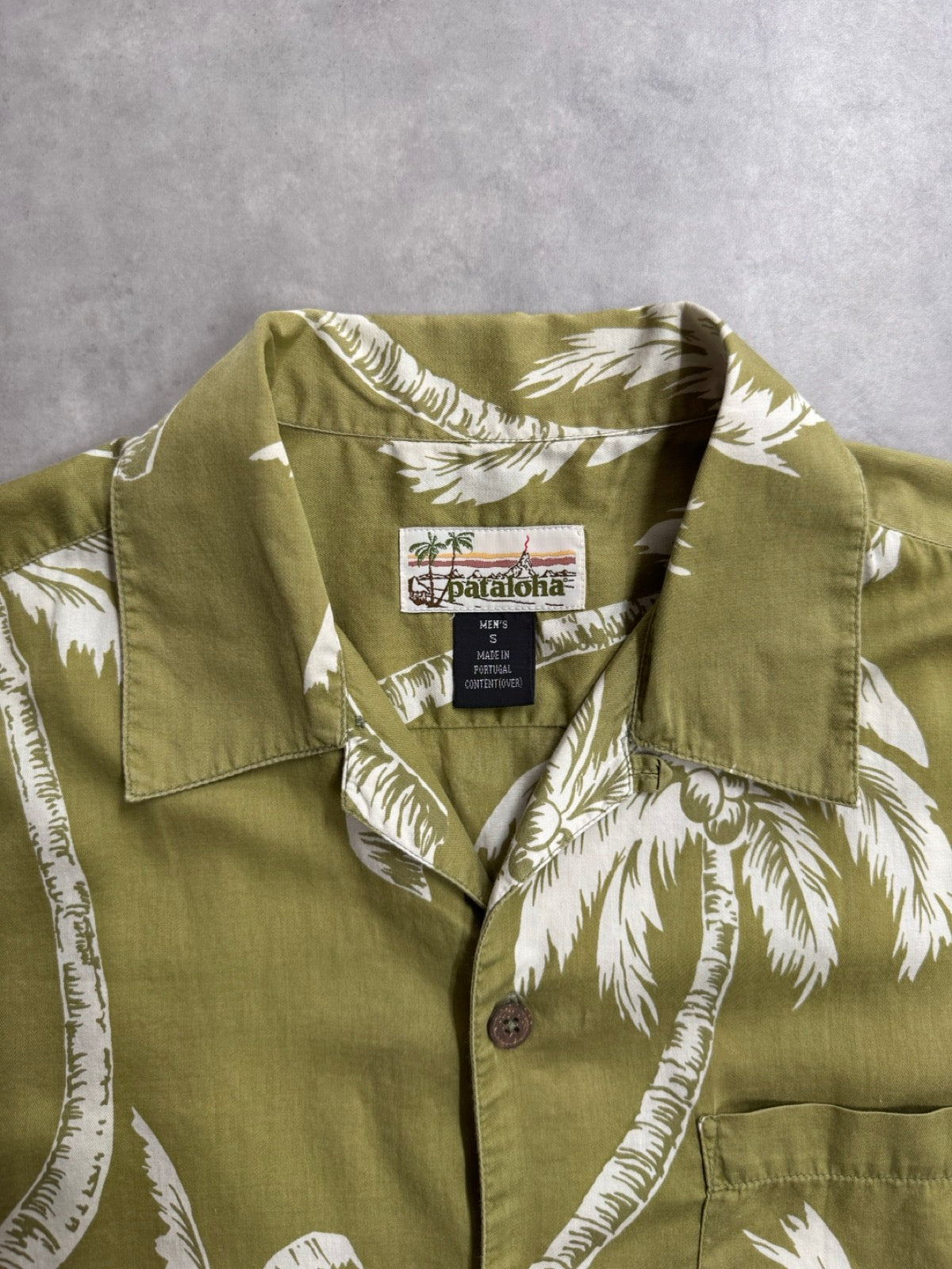 00's PATAGONIA「Pataloha」ヤシの木柄　アロハシャツ