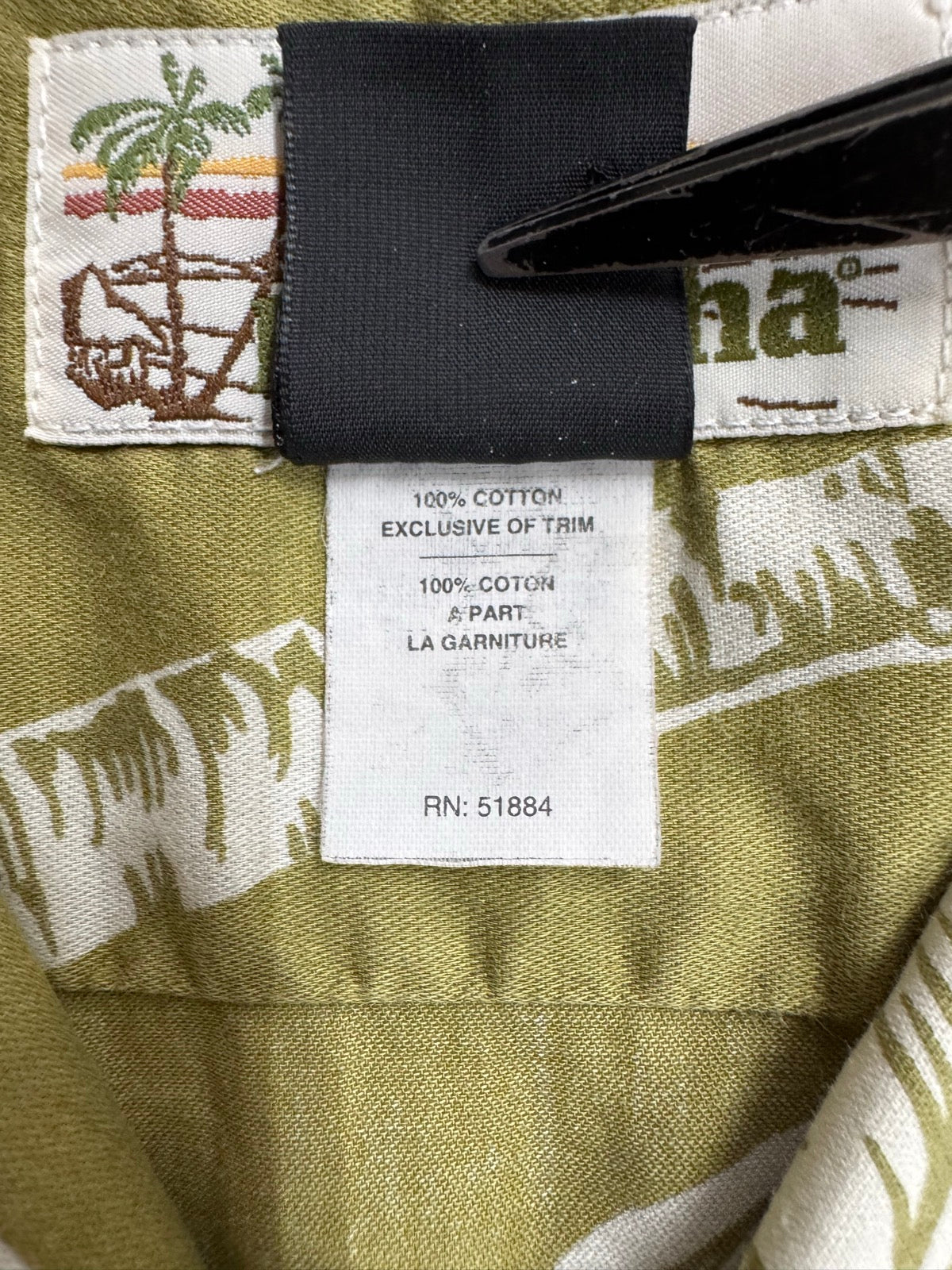 00's PATAGONIA「Pataloha」ヤシの木柄　アロハシャツ