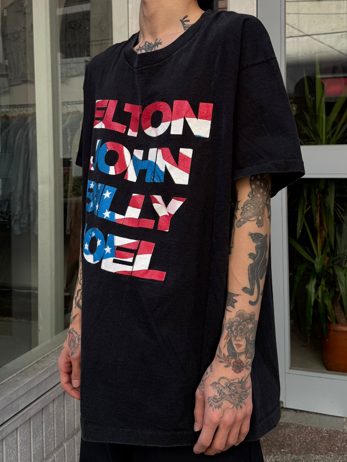 90's ELTON JOHN BILLY JOEL「Face to Face Tour」バンドTシャツ