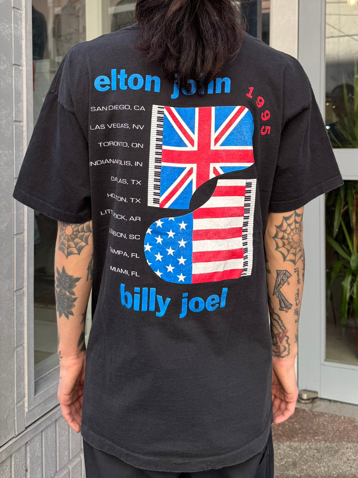 90's ELTON JOHN BILLY JOEL「Face to Face Tour」バンドTシャツ