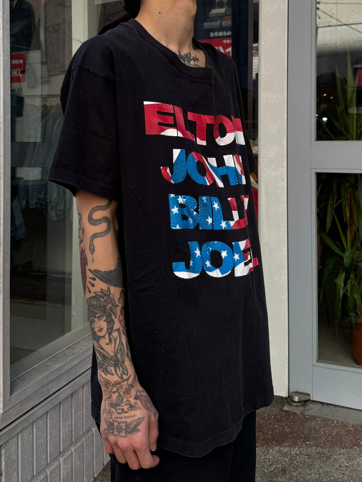 90's ELTON JOHN BILLY JOEL「Face to Face Tour」バンドTシャツ