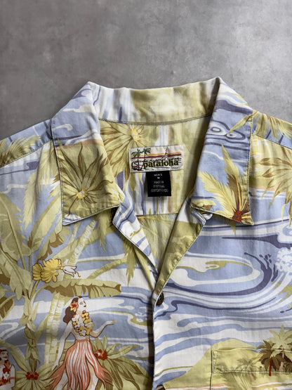 00's PATAGONIA「Pataloha」ヤシの木柄　アロハシャツ