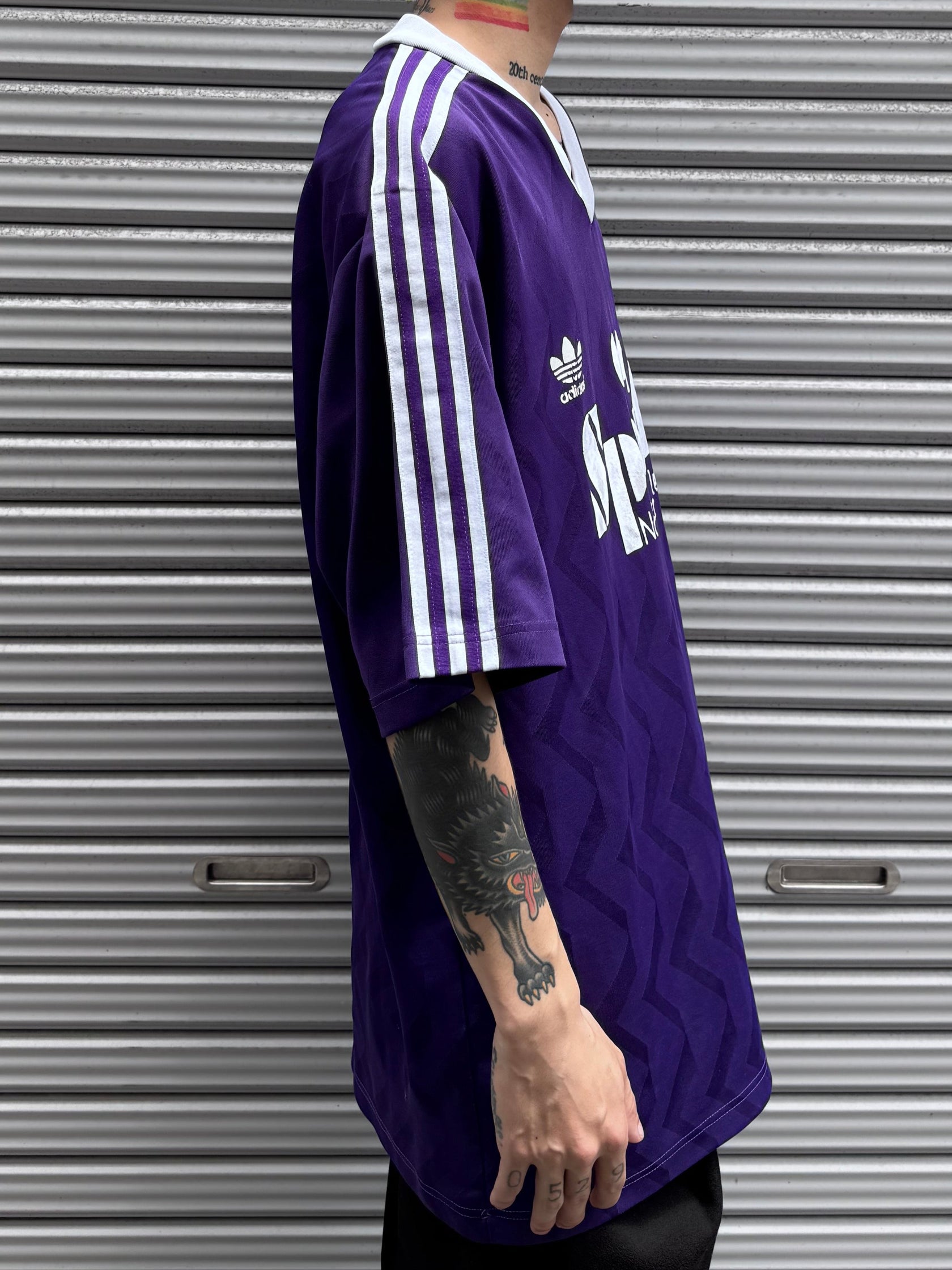 90's adidas 「HANSA DOLBERG」サッカーシャツ