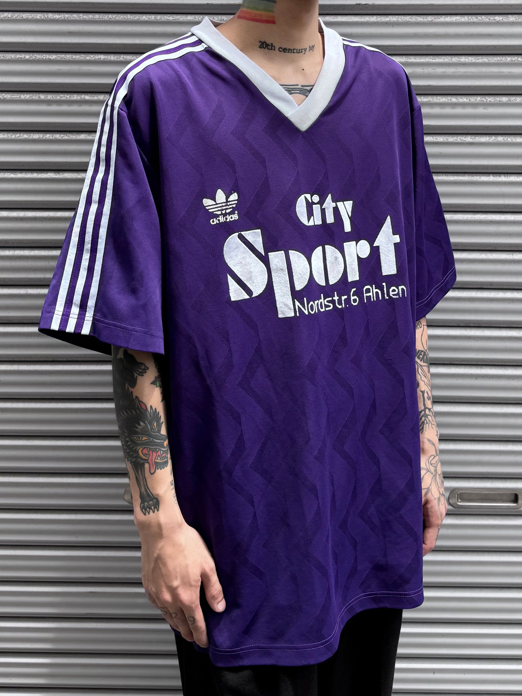 90's adidas 「HANSA DOLBERG」サッカーシャツ