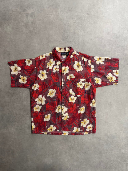 90's PATAGONIA 「Pataloha」ハイビスカス柄　アロハシャツ