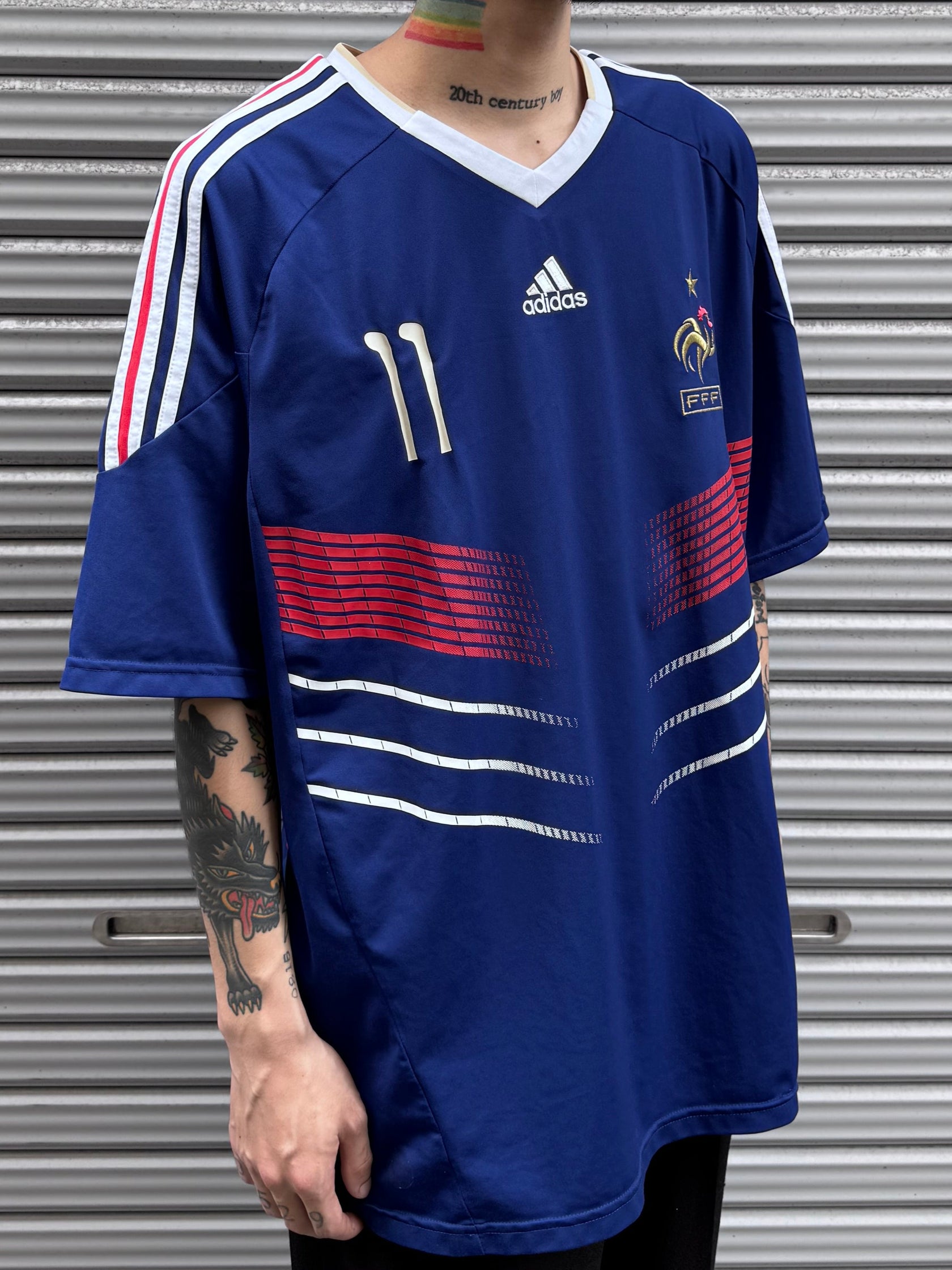 00’s adidas 「フランス代表 11 Gignac」サッカーシャツ