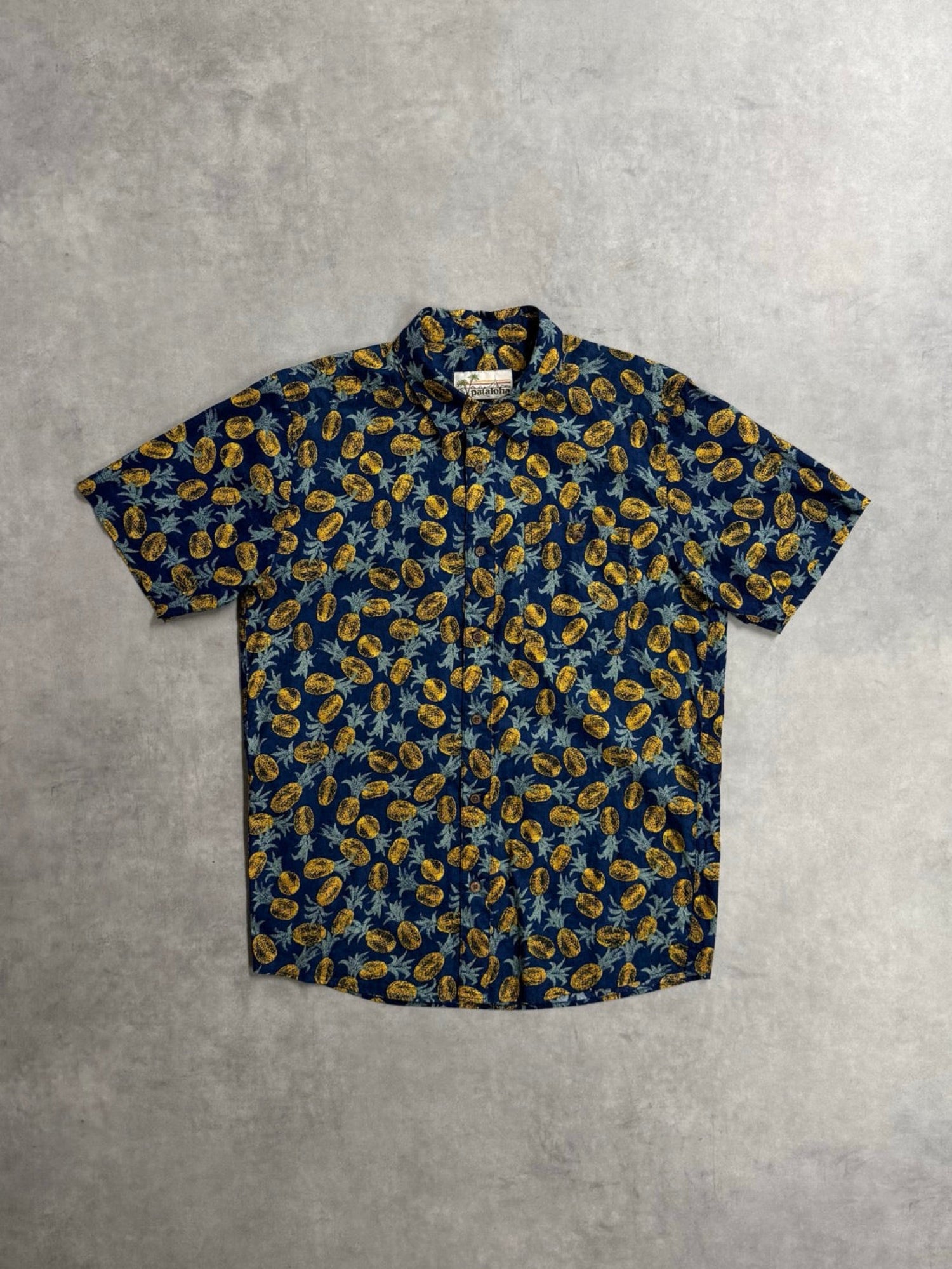 00's PATAGONIA「Pataloha」パイナップル柄 アロハシャツ