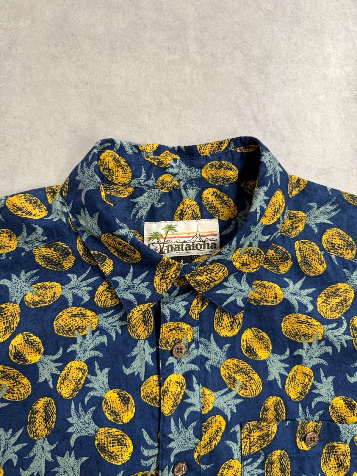 00's PATAGONIA「Pataloha」パイナップル柄 アロハシャツ