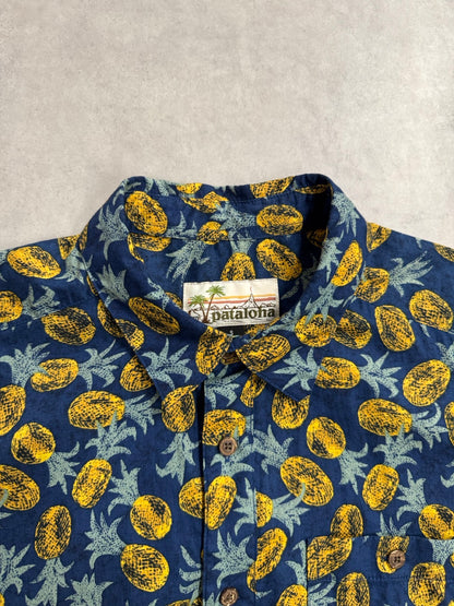 00's PATAGONIA「Pataloha」パイナップル柄 アロハシャツ