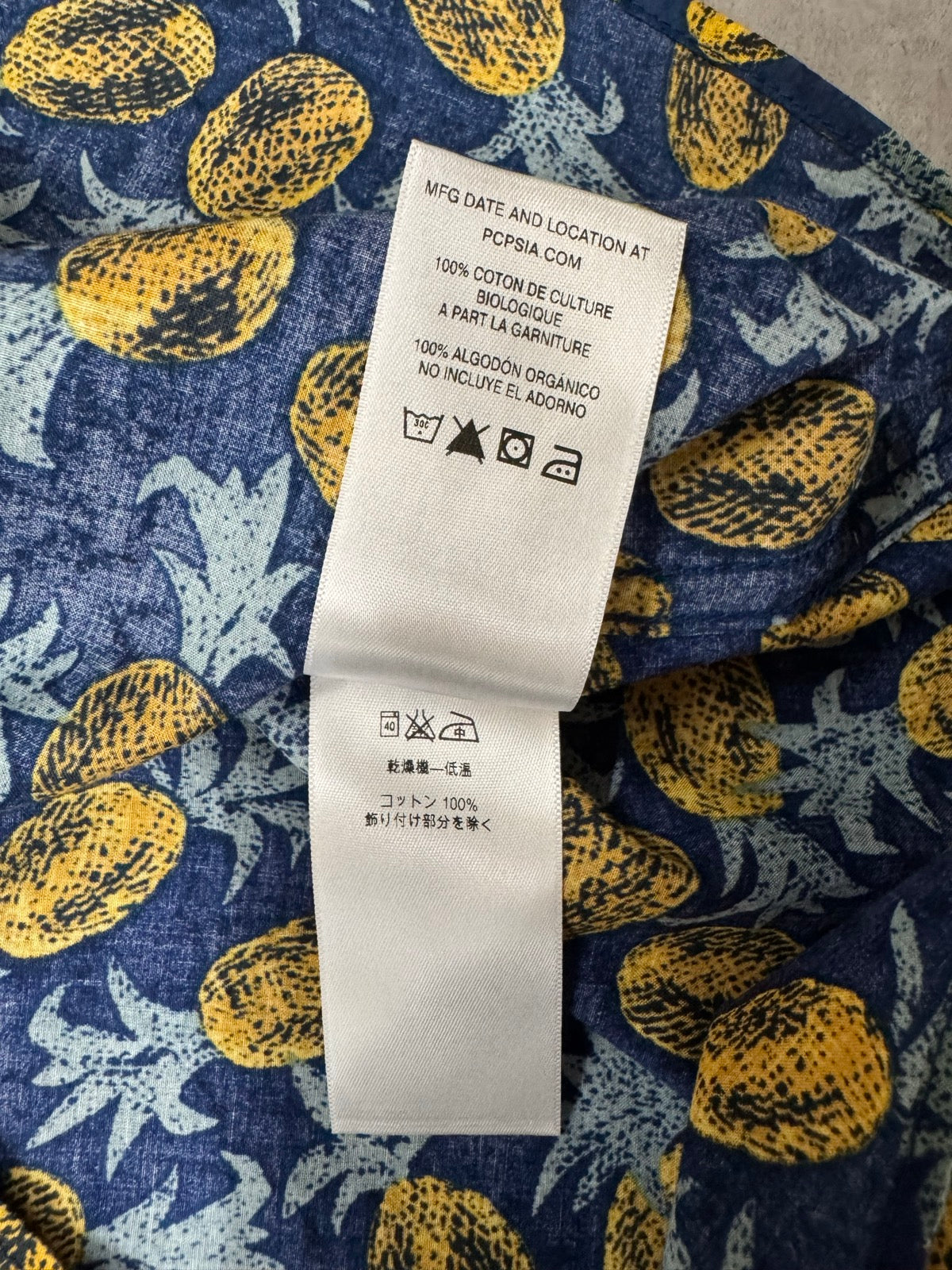 00's PATAGONIA「Pataloha」パイナップル柄 アロハシャツ