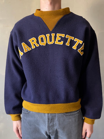 40's~50's 「MARQUETTE 」カレッジウールスウェット