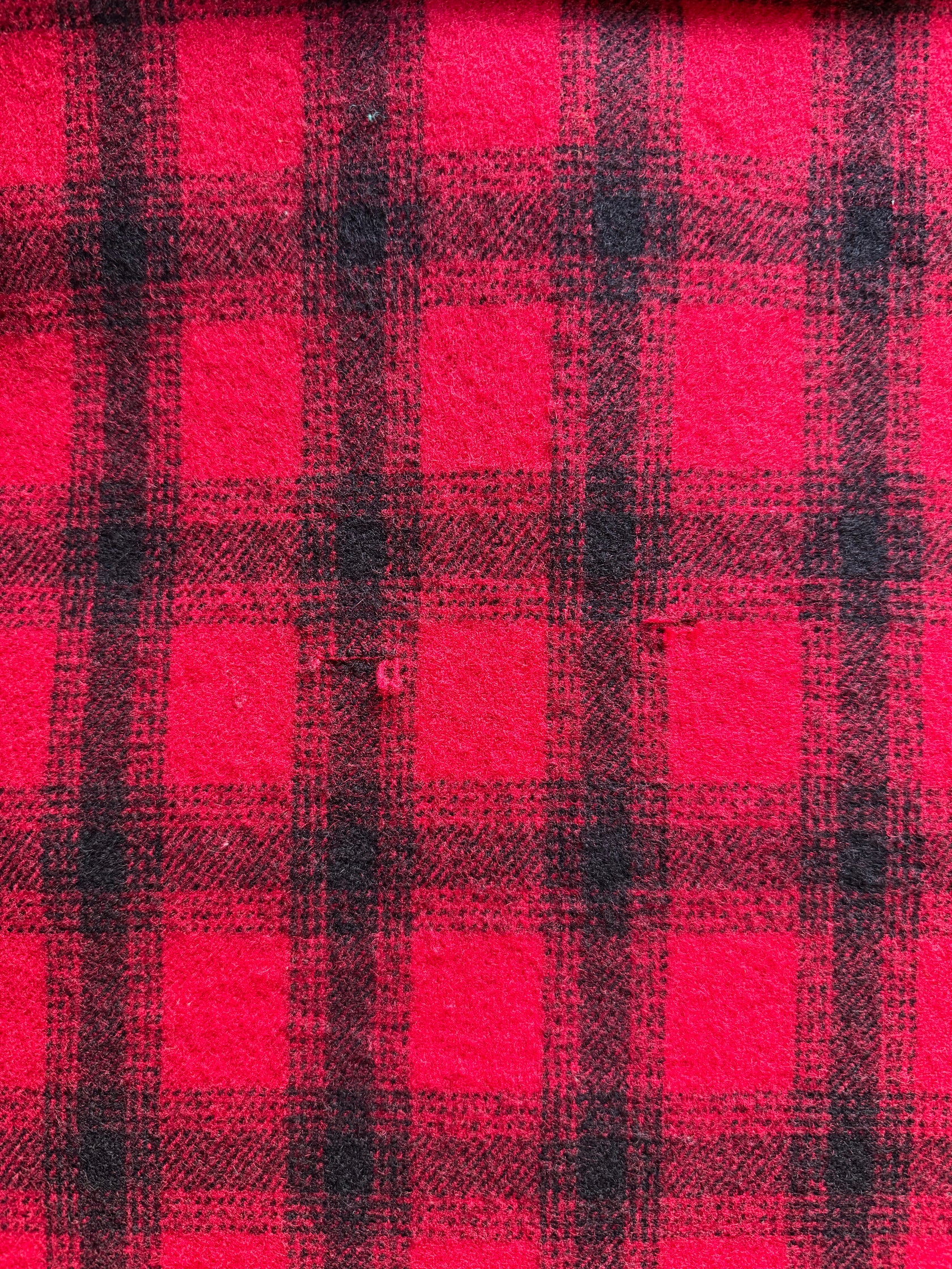 70's WOOLRICH「Buffalo Check」ウールハンティングジャケット　ダメージ