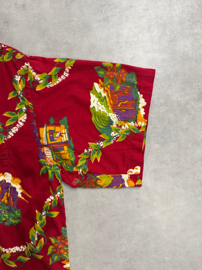 00's PATAGONIA「Pataloha」ハレイワ柄 アロハシャツ