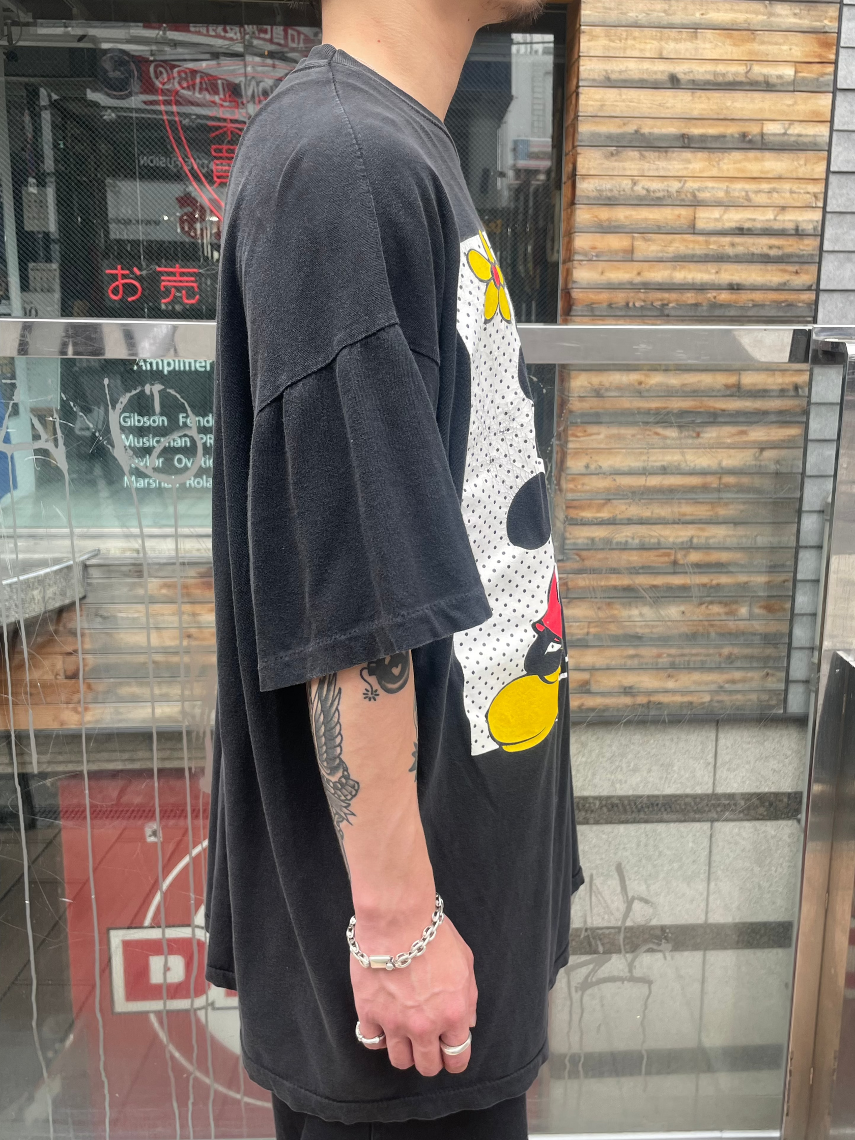 90's DISNEY「Mickey &Minnie」USA製 キャラクターTシャツ