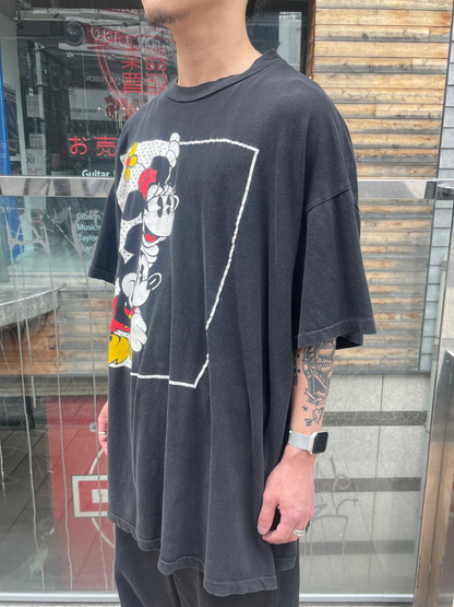 90's DISNEY「Mickey &Minnie」USA製 キャラクターTシャツ