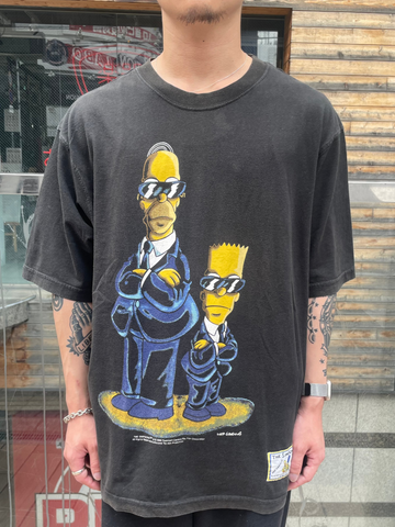 90's THE SIMPSONS「スーツ姿 ホーマー＆バート」 キャラクターTシャツ