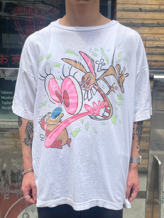 90's「The Ren & Stimpy Show」 キャラクターTシャツ