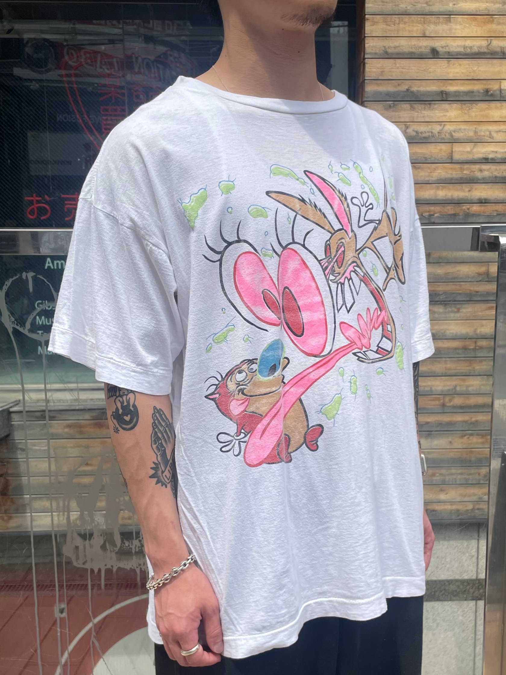 90's「The Ren & Stimpy Show」 キャラクターTシャツ