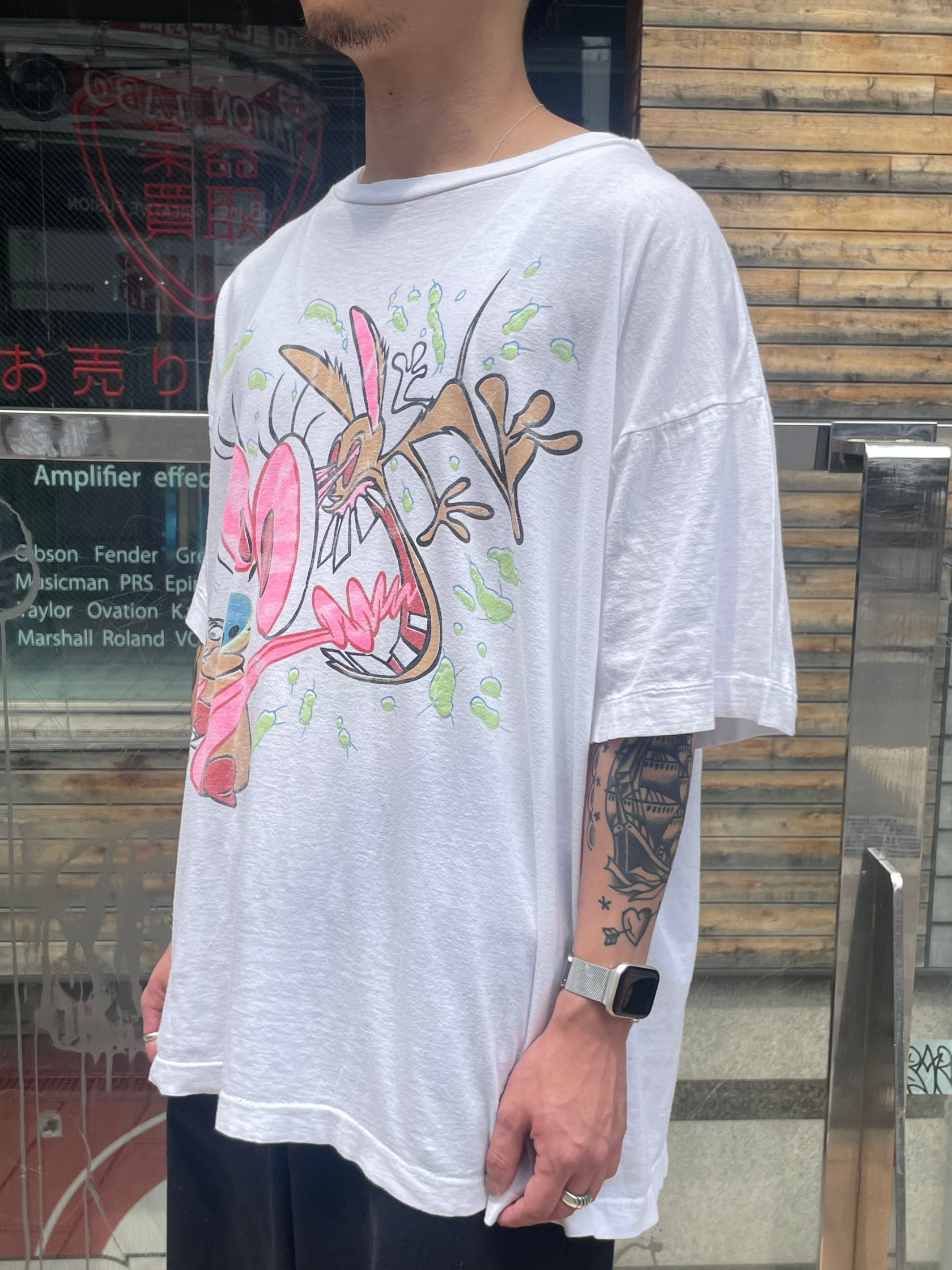 90's「The Ren & Stimpy Show」 キャラクターTシャツ
