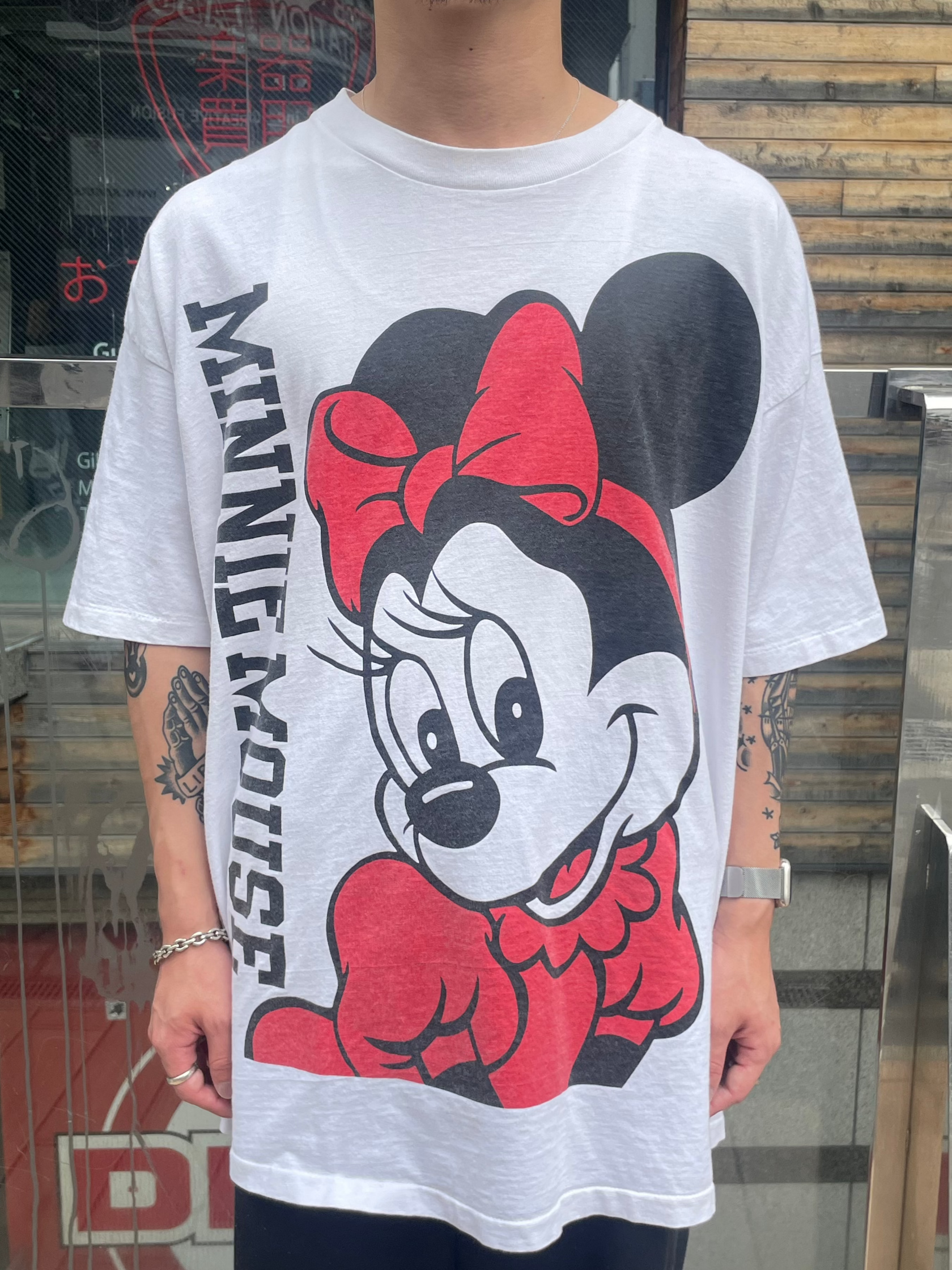 90's DISNEY「Minnie」USA製 キャラクターTシャツ
