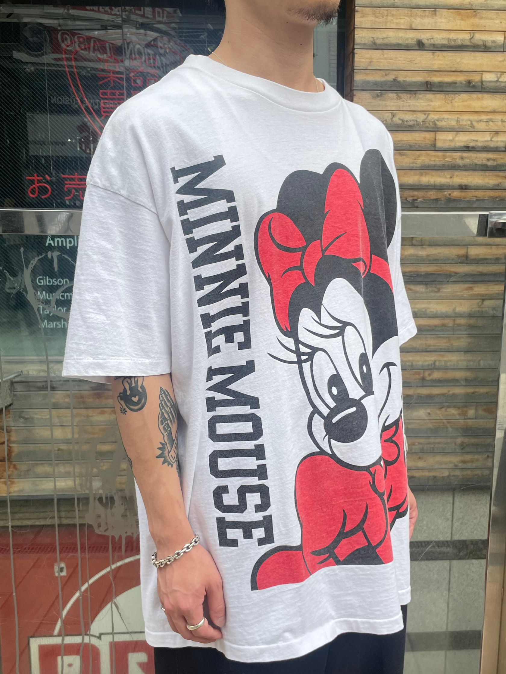 90's DISNEY「Minnie」USA製 キャラクターTシャツ