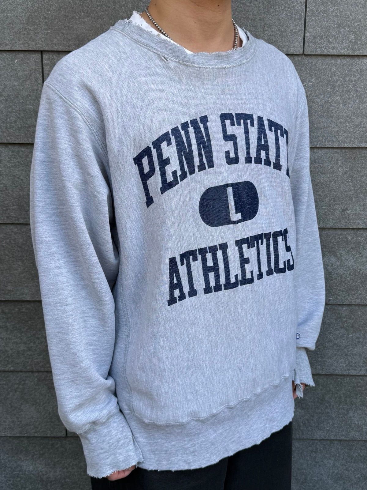 90's Champion「REVERSE WEAVE」カプセル入り　3段プリント　スウェット