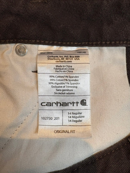 00's CARHART「DOUBLE NKEE PANT」ワークパンツ