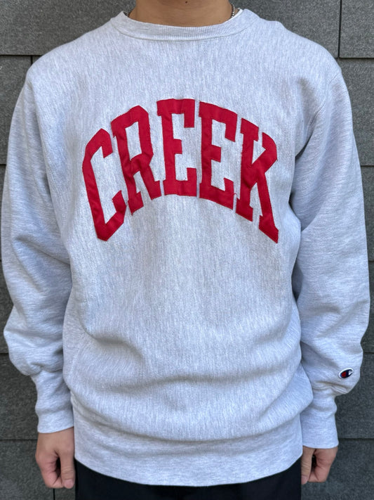 90's Champion「CREEK」REVERSE WEAVE　スウェット