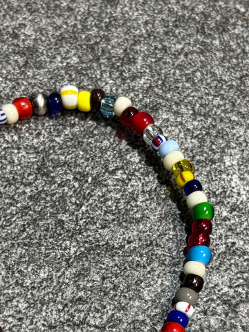 SILVER925 CONCHO & BEADS BRACELET- MULTI / ROSETTAPRAYER➀