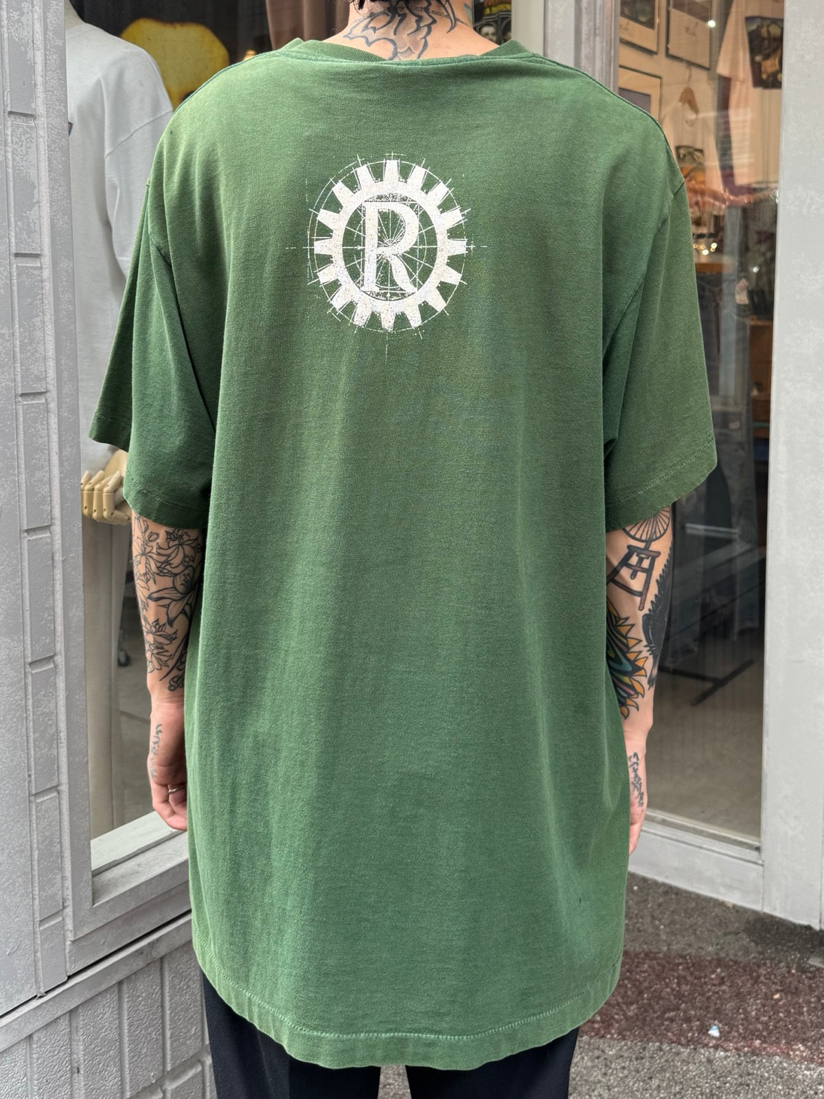 90's RAGE AGAINST THE MACHINE「R-LOGO」バンドTシャツ