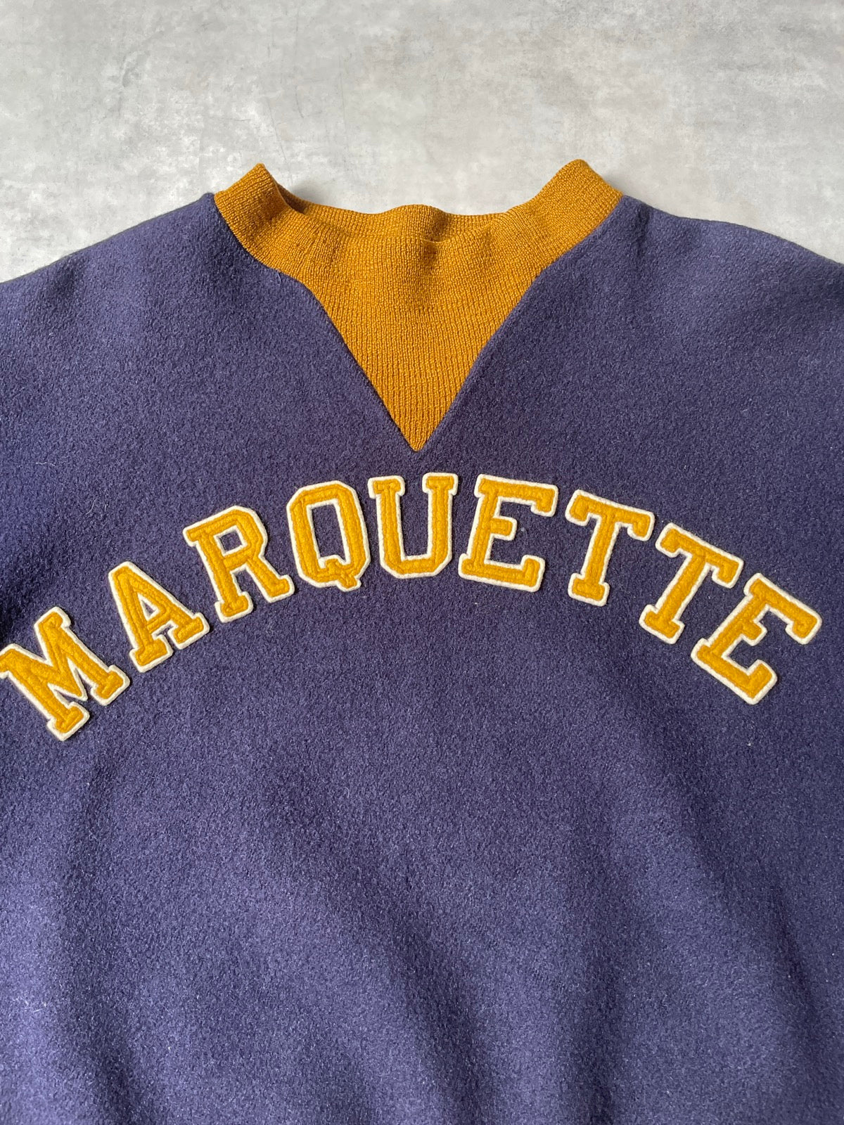 40's~50's 「MARQUETTE 」カレッジウールスウェット