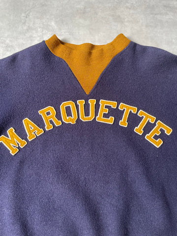 40's~50's 「MARQUETTE 」カレッジウールスウェット