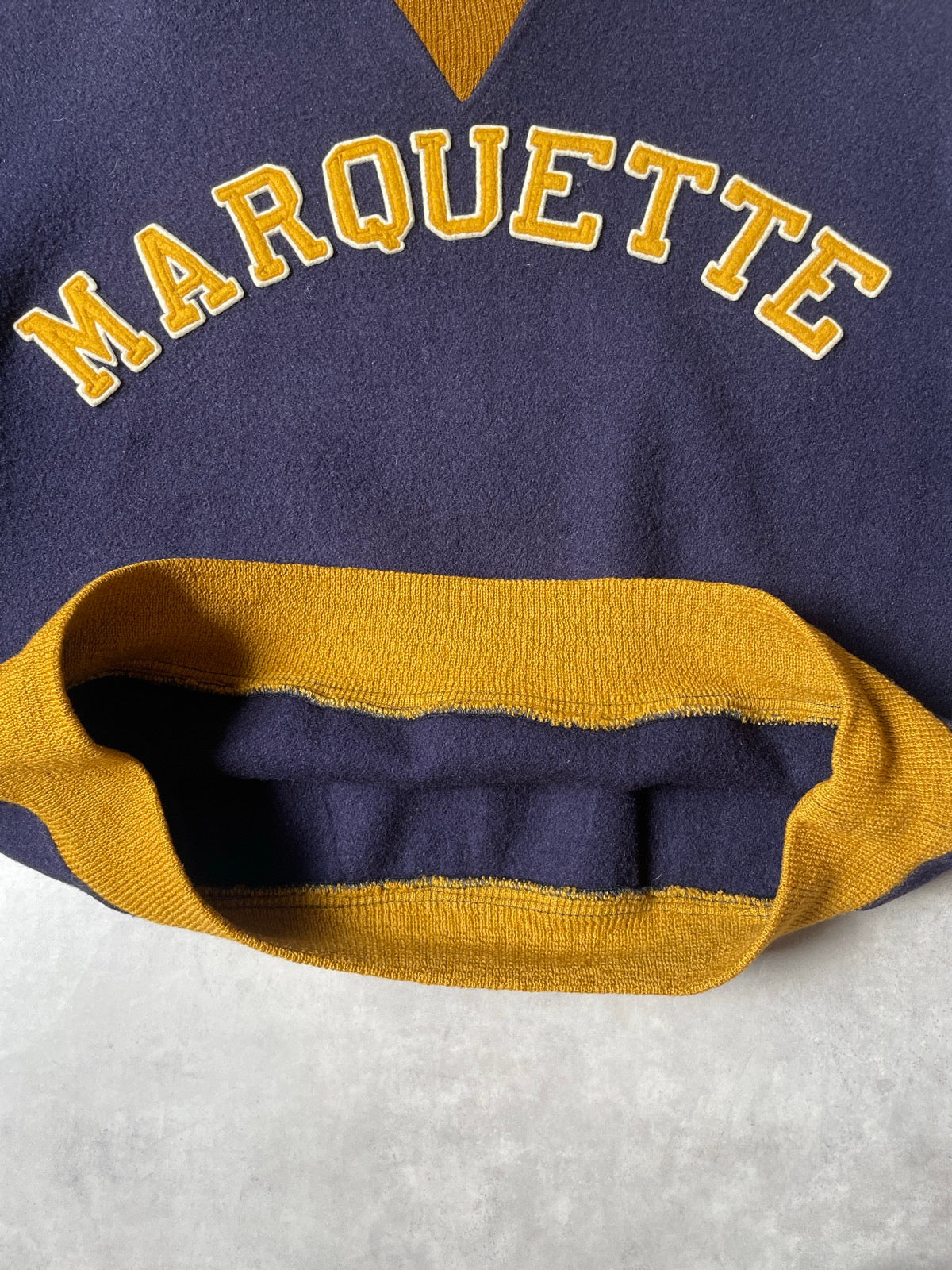 40's~50's 「MARQUETTE 」カレッジウールスウェット