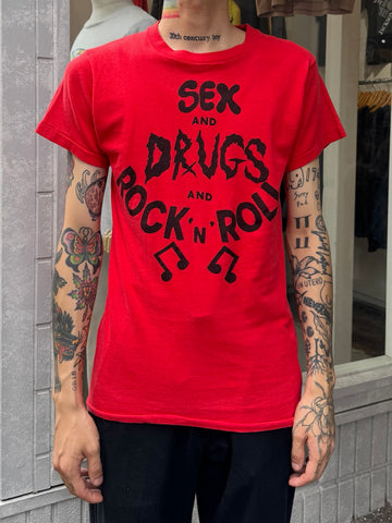 70's PUNK「SEX DRUGS ROCK'N'ROLL」バンドTシャツ