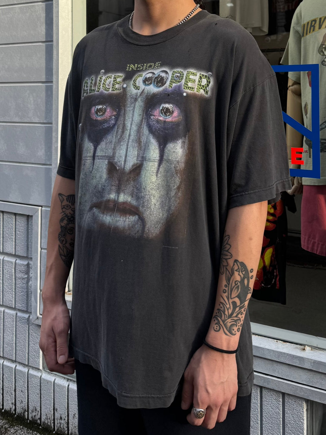 90's ALICE COOPER「INSIDE」バンドTシャツ　