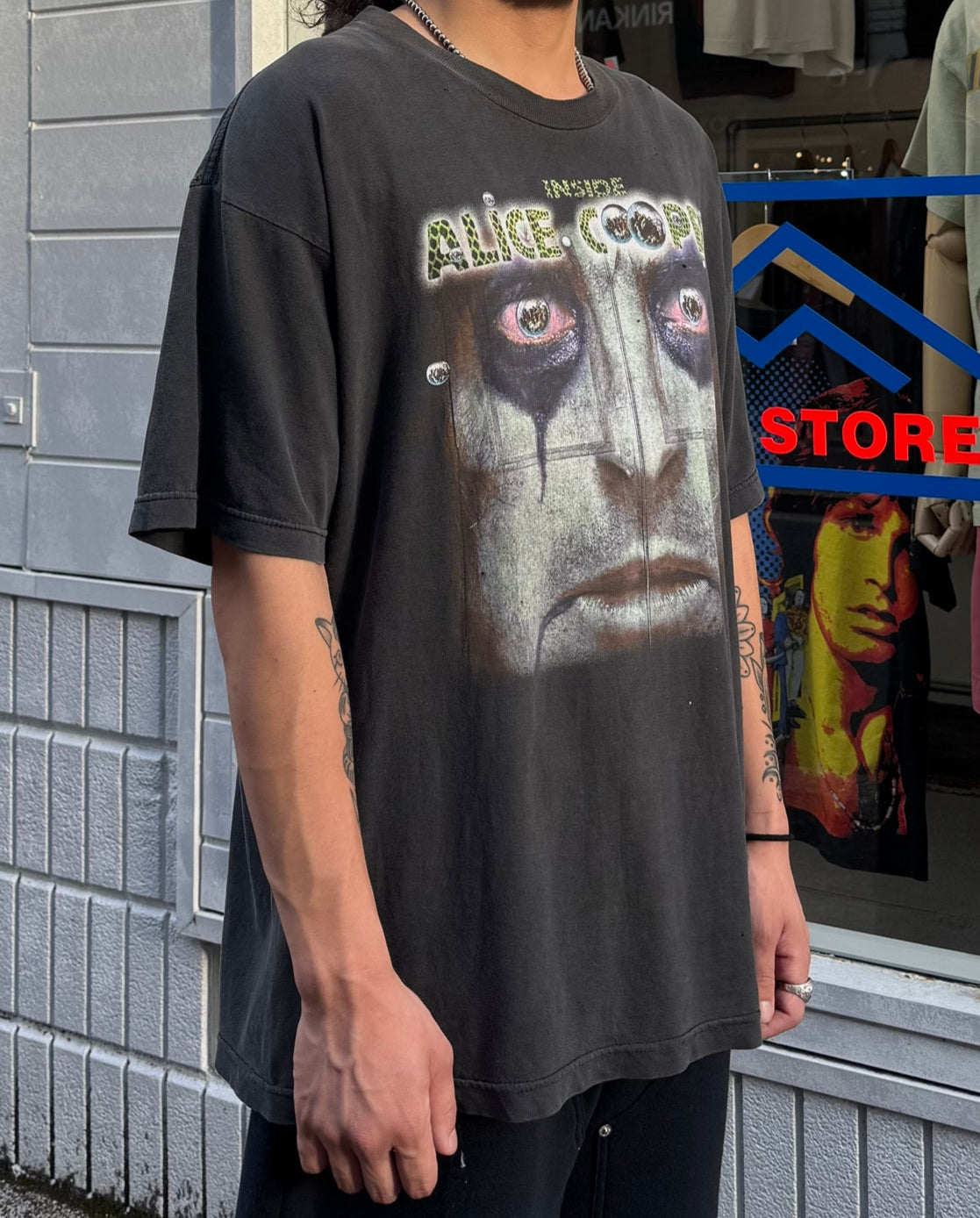 90's ALICE COOPER「INSIDE」バンドTシャツ　