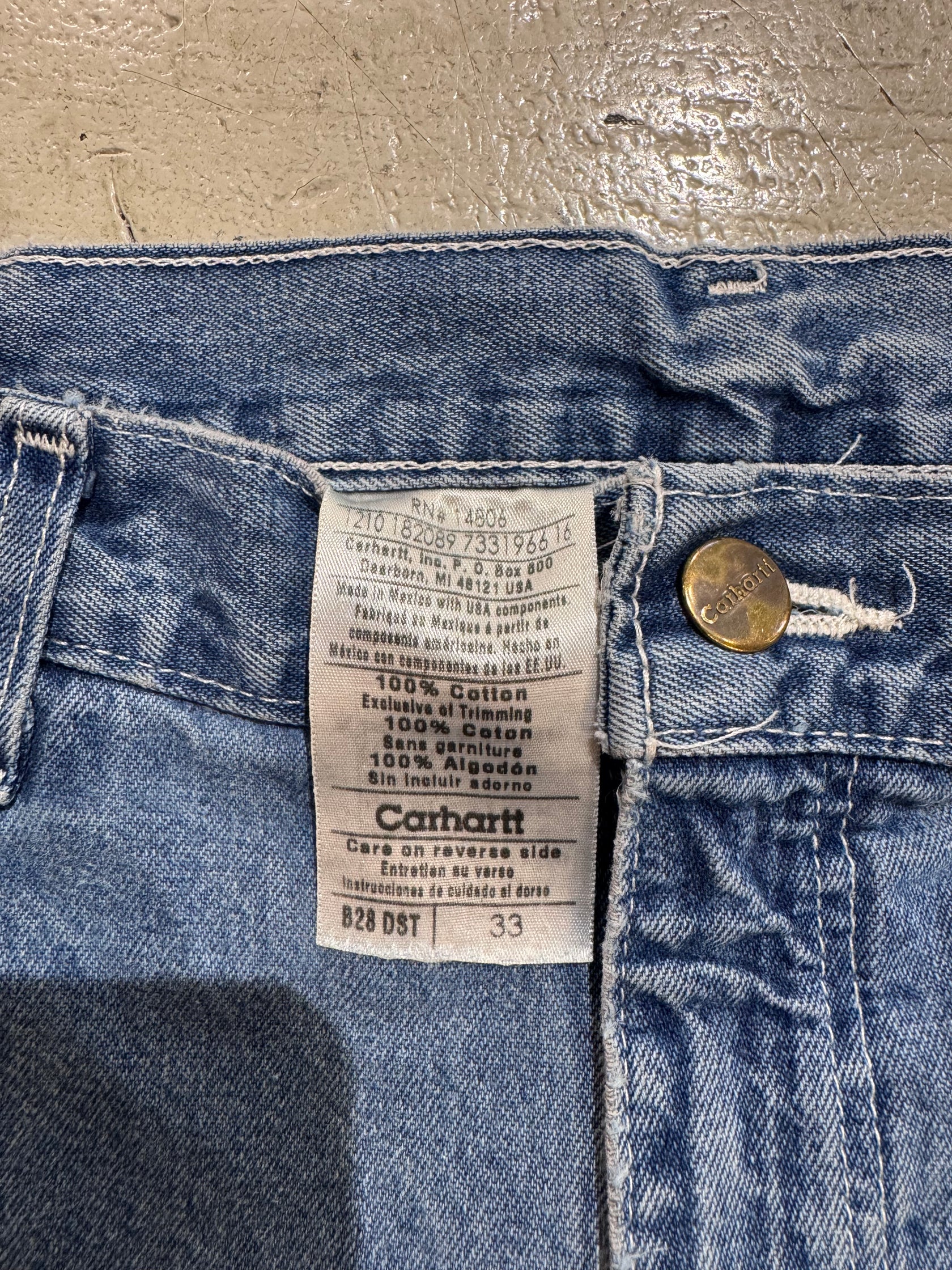 00’s 「CARHARTT」デニムペインターショーツ