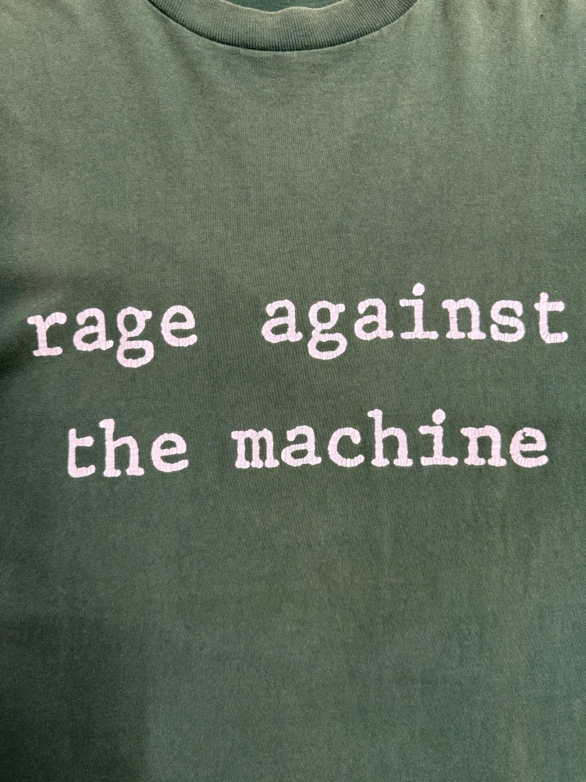 90's RAGE AGAINST THE MACHINE「R-LOGO」バンドTシャツ
