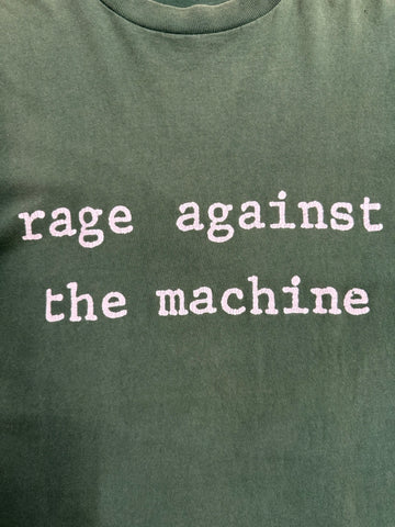 90's RAGE AGAINST THE MACHINE「R-LOGO」バンドTシャツ