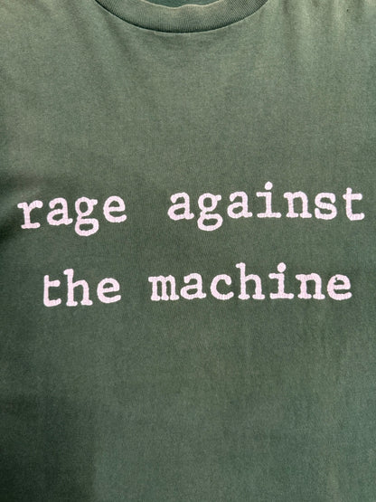 90's RAGE AGAINST THE MACHINE「R-LOGO」バンドTシャツ