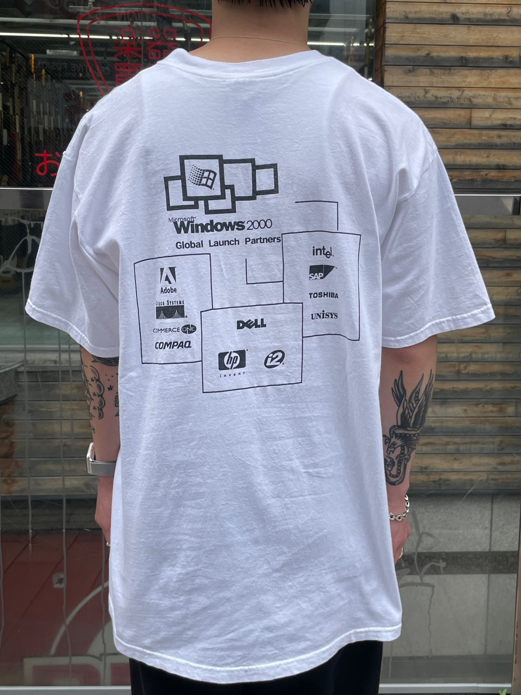 00's WINDOWS2000「Launch Partners」USA製 企業Tシャツ